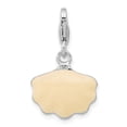 thumbnail image 3 of Sterling Silver OySterling Shell & Pearl LobSterling Clasp Charm, 3 of 5