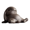 thumbnail image 2 of Figura de conejo, estatua de conejo, escultura de animal, objetos de colección, arte, obra de arte, escritorio Acuéstese7cmx5cmx10cm, 2 of 9