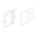 thumbnail image 4 of Furniture of America Asher Metal Wall Mirror with Storage, Silver, 4 of 4