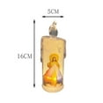 thumbnail image 2 of hengsof Christmas Flameless Candles, LED Flickering Battery Pillar Candles Santa Snowman Pattern, Festival Winter Party Decoration, 2 of 5