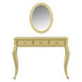 thumbnail image 4 of Luxury Makeup Vanity Desk with Oval Mirror - Elegant 3-Drawer Dressing Table with Jewelry Storage, Vintage-Inspired Console Table for Bedroom, Living Room & Entryway, 4 of 10