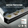 thumbnail image 5 of KFFKFF Aluminum Gutter Guard, 5'' Wide, DIY Installation Leaf Filter, 52 Pack Covering 208ft, Holes 0.157'', Thickness 0.02'', Compatible with Various Roof/Gutter Styles, 5 of 9