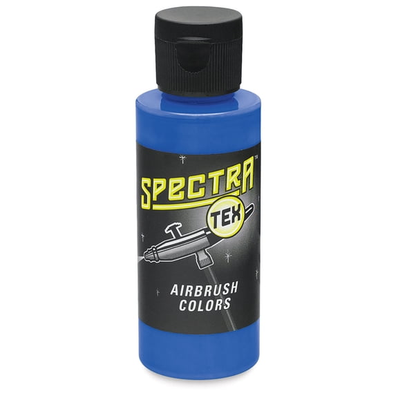 Badger Spectra Tex Airbrush Color - 2 oz, Transparent Brilliant Blue
