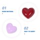 thumbnail image 3 of unbranded 100Ud Corazones De Resina Con Parte Plana Para Y Manualidades Coloridas, 3 of 8