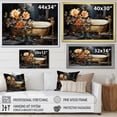thumbnail image 4 of Designart "Gold Made Bathtub V" Bath & Laundry Canvas Print, 4 of 5
