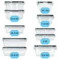 thumbnail image 3 of GPED 24 Pcs Food Storage Containers with Lids Airtight- Stackable Kitchen Bowls Set Meal Prep Containers-BPA Free Leak Proof Plastic Lunch Boxes- Freezer Microwave safe (12 Lids + 12 Containers), 3 of 8