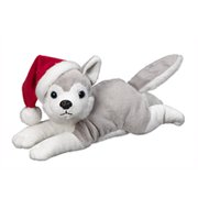 Angle View: Holiday Bean Bag Dog: Husky - By Ganz