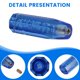 thumbnail image 3 of Perilla de Palanca de Cambios Manual Universal para Coche de 15 Cm, Perilla de Palanca de Cambios de Coche de Carreras, Azul, 3 of 10