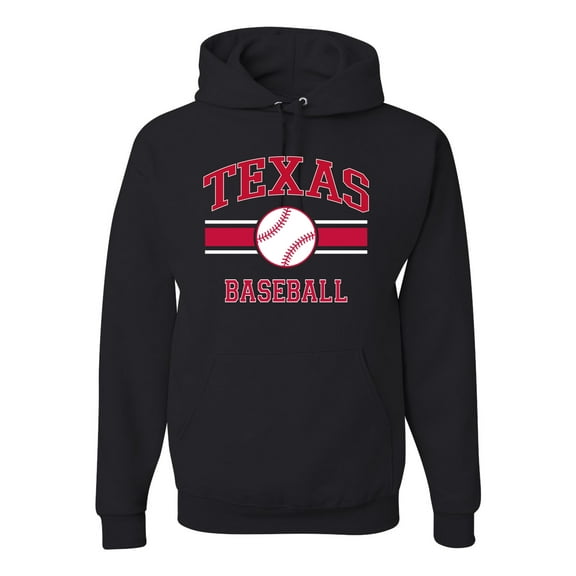 Wild Bobby City of Texas Baseball Fantasy Fan Sports Unisex Hoodie Sweatshirt, Black, Small