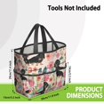 thumbnail image 3 of Garden Tool Bag,Dachshund and Flower Garden Tool Organizer,Garden Gifts,Waterproof Multi-Pocket Garden Tool Storage 11.8x5.5x11.4 Inch(Tools NOT Included), 3 of 6
