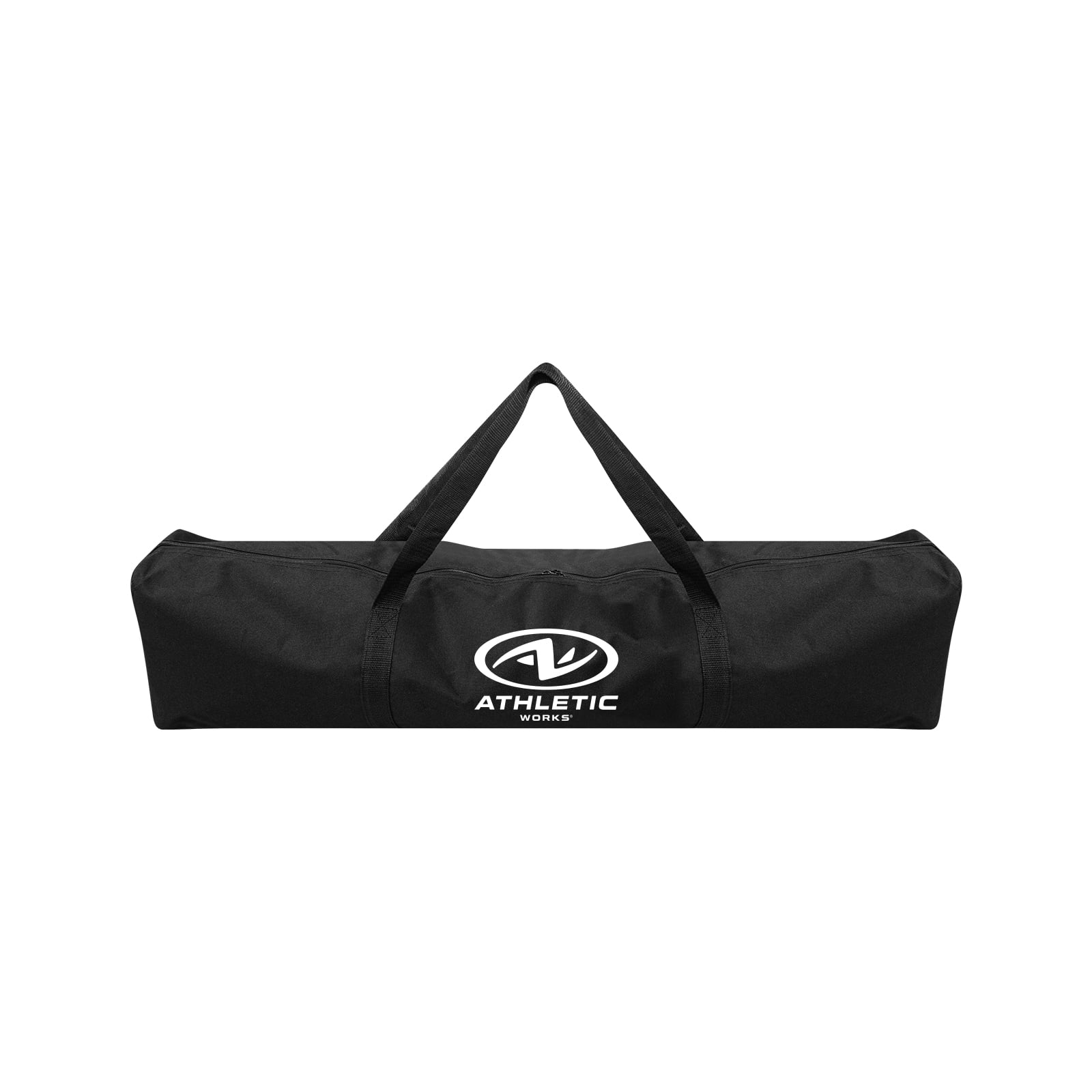 Athletic Works Easy Set up Half-Court Portable Pickleball Net, Interlocking Steel Frame for Quick and Easy Assembly, Durable Nylon Net, Includes Convenient Storage Bag, 10ft Net