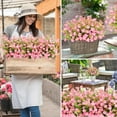 thumbnail image 5 of Artificial Flowers for Outdoors, 3Artificial Plants Outdoor, Fake Flowers, UV Resistant Faux Plants, Fake Outdoor Plants for Garden Porch Window Box Indoor Home Decor, Mix Color, 5 of 5