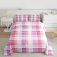 thumbnail image 2 of Manfei Teens Children Retro Grid 3-Piece Full Size Comforter Sets,Abstract Vintage Plaid Bedding Comforter Set,Geometric Theme Lightweight Bedding Sets,Super Cozy Room Decor,Reversible, 2 of 8
