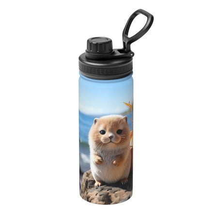 

Ocsxa Cute Guinea Pig Sea Print 18oz Stainless Steel Water Bottle Unisex Water Bottle Insulated Sports Water Cup Flask for Cold Water Drinks/Sports/Travel/Car/School