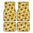 thumbnail image 1 of Kdxio Sunflowers Print Car Floor Mats Universal SUV Front Rear Floor Foot Mats 4-Piece Full Set with Non-Slip Rubber Backing Car Accessories for Most Cars, 1 of 7