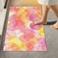 thumbnail image 6 of Toilet Rug U-Shaped Bathroom Rugs Non-Slip Soft Plush Machine Washable Contour Bath Mat Colorful Heart Outline 24x20, 6 of 9