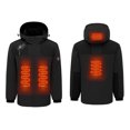 thumbnail image 2 of Aimik Hanes Heated Jackets for Women Winter Warm Ski Outdoor Hunting Windbreaker Jacket Electric Heating Body Warmer Hooded Coats-Black XXXL, 2 of 3
