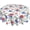 Blue Red Floral, variant on Western Texas Star Round Tablecloth 60 Inch Farmhouse Classic Plaid Decoration Tabletop Cover Wrinkle Resistant Reusable Table Cloth for Dinning,Picnic,Party Decor