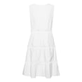 thumbnail image 5 of Women's Pleated Casual Strapless Everyday Casual Dress White S, 5 of 5