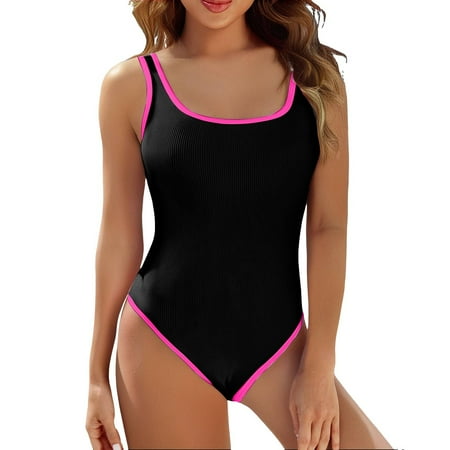 ANINEO Women Swimwear U Neck Swimsuits Wrap Tie Bathing Suit High Waist Monokini Lovely Hawaii Summer Tropical Brazilian Beachwear