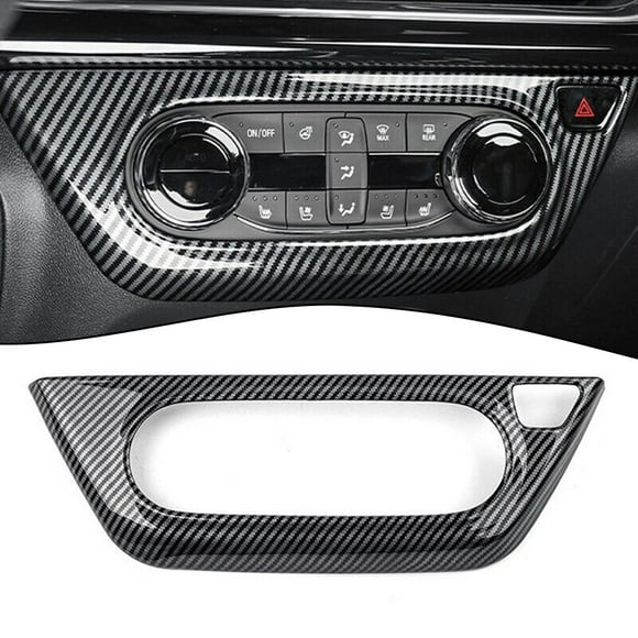 SPRING 1pcs Newest Carbon Fiber Air Conditioner Button Panel Cover Trim For Chevrolet For Trax 2024 Direct Replacement Car Accessories