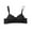 Black, variant on Yghzkop Seamless Everyday Bras for Women Wireless Backless Comfort Fit U-Shaped Lightweight Nude Color T-Shirt Bra