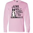 thumbnail image 3 of Inktastic A Girl Who Loves Her Border Collie Long Sleeve T-Shirt, 3 of 5