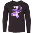 thumbnail image 3 of Inktastic I Wear Purple For My Aunt Lupus Awareness Long Sleeve Youth T-Shirt, 3 of 5