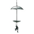 thumbnail image 1 of Sungmor comedero colgante p/ aves de hierro fundido, mesa de baño/alimentación verde vintage, estatua colgante de rana, adorno de jardín: colgantes prácticos y decorativos p/ exteriores, 1 of 9