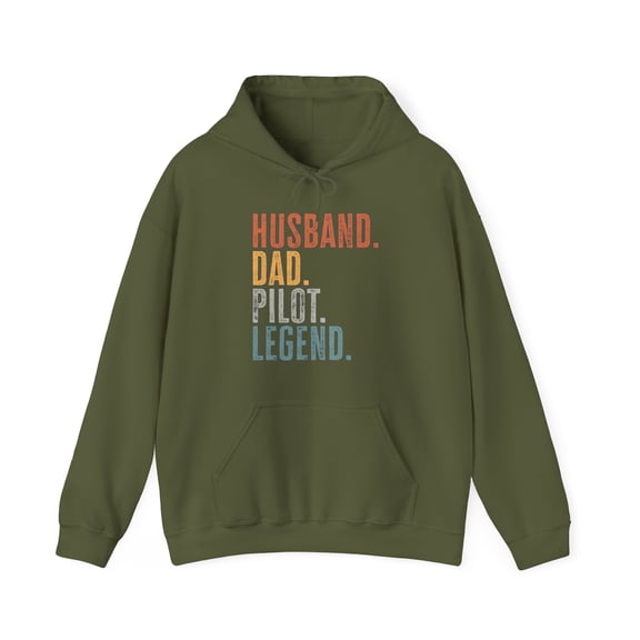 Pilot Husband Dad Hoodie Gifts Hooded Sweatshirt Pullover Shirt