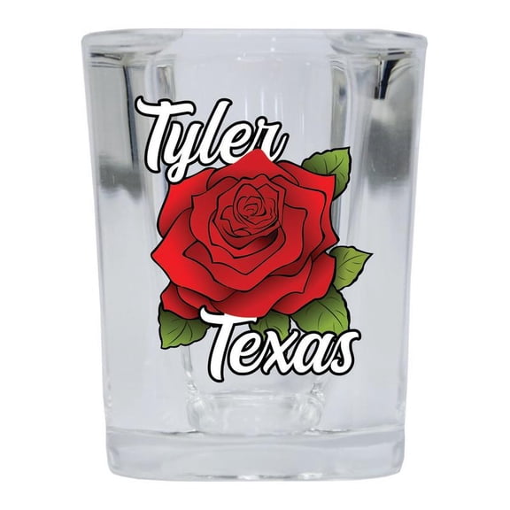 Tyler Texas Design A Souvenir 2 oz Square Shot Glass Clear