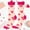 Hot Pink, variant on iHPH7 Valentines Day Socks Crew Socks for Women Valentines Day Gifts Cute Socks for Women Stockings for Women Comfortable Socks for Women Gym Socks Women Hot Pink One Size