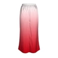 thumbnail image 7 of BSDJILFG Silk Skirts for Women,Juniors Satin Maxi Skirts,High Waisted Gradient Color Ankle-Length Flared Sleepwear Skirts, 7 of 7
