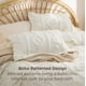 thumbnail image 3 of Juego de Edredón Bedsure King Size Blanco con Acolchado Boho de 3 Piezas, 3 of 8
