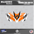 thumbnail image 2 of Kalair GFX Graphics Kit for Honda ATV TRX 400EX (2008-2016) Blazing Series, 2 of 5