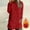 Red, variant on Women's Winter Warm Sherpa Lined Fleece Crewneck Sweatshirt Pullover Loungewear Tunic Tops