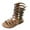 Brown, variant on Utoimkio Girls Zipper Strappy Knee High Gladiator Sandals Comfort Flat Zip Up Boots Shoes for Toddler Baby Girls