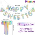 thumbnail image 3 of Banderín de cumpleaños Merrivo Iridescent Happy Sweet 16 2,7 m, 3 of 6