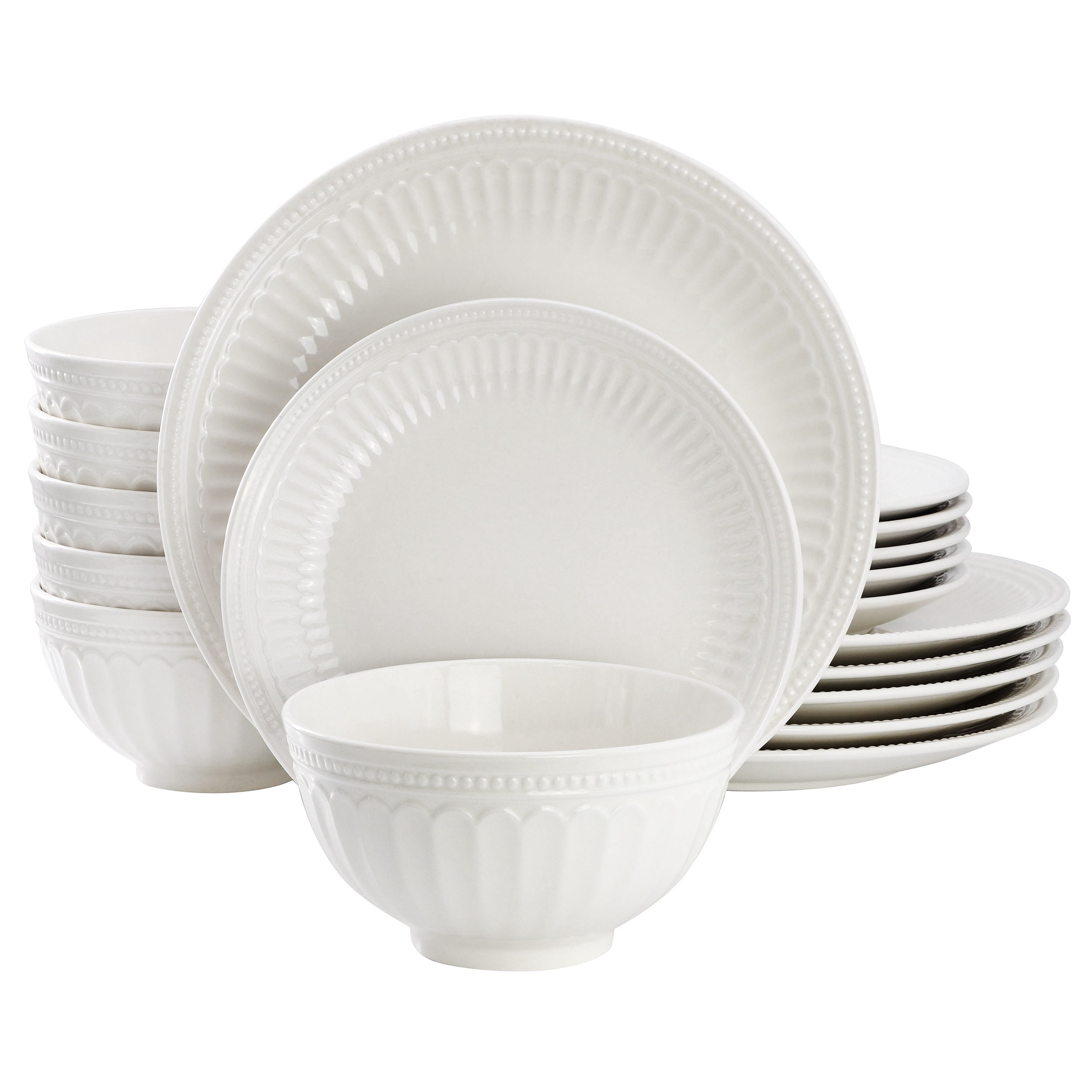 Elama Zen Rust Mozaik 16 Piece Dinnerware Set - Walmart.com
