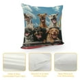 thumbnail image 4 of Orinice Dogs Roller Coaster Graphic Decorative Throw Pillow Cover for Home Couch Living Room Bed Sofa 24x24in, 4 of 5