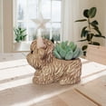 thumbnail image 4 of HuiXinOu Highland Cow Planter, Simulated Animal Design, Cute Flower Pot for Succulents, Small Plants, Home, Garden, Desk Decoration, 4 of 5