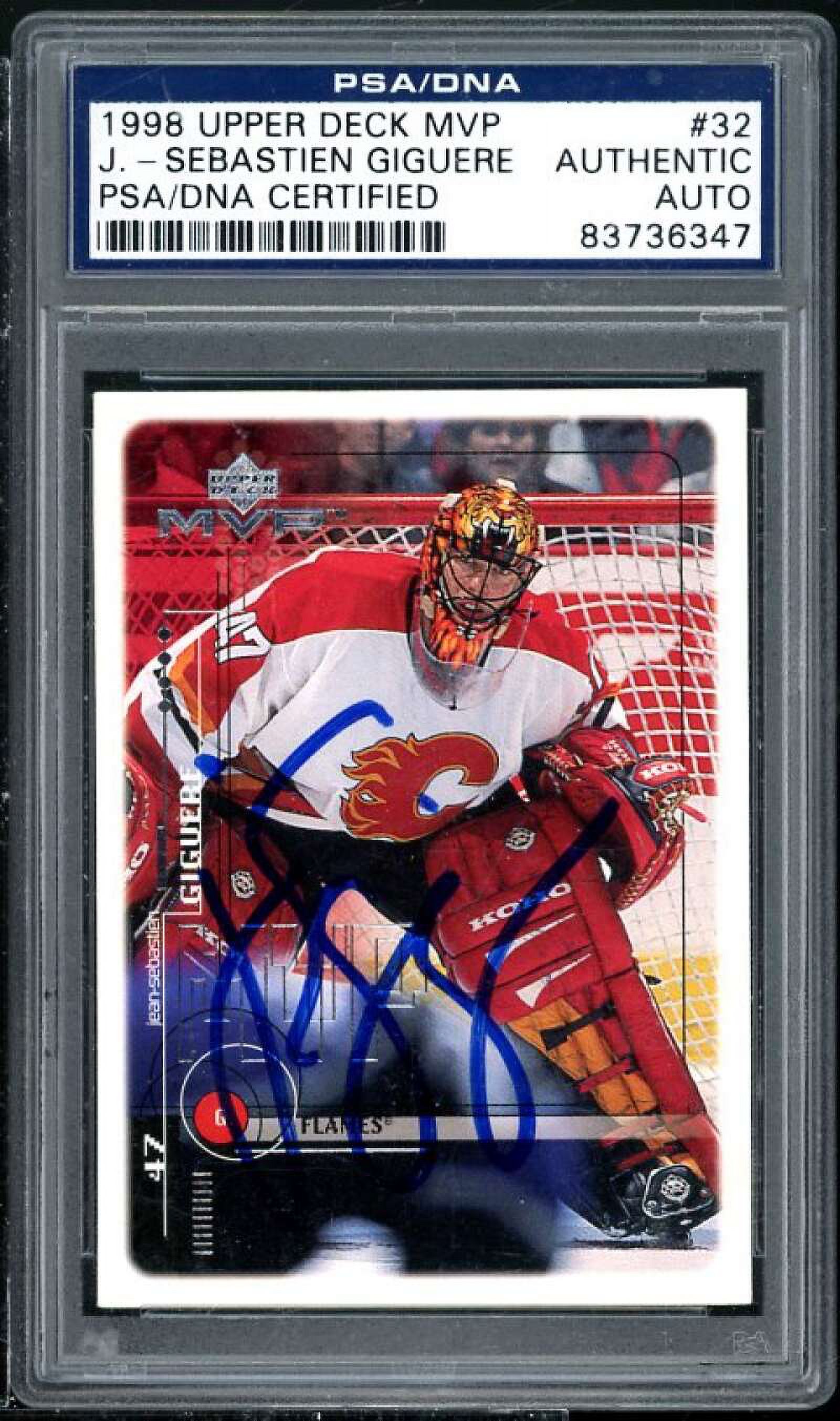 Jean Sebastien Giguere 1998-99 UD MVP #32 PSA/DNA Certified 60(Read Description)