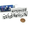 Koplow Games Kaput Dice Game Set with 5 White Dice, Travel Tube and Gaming Instructions #15498