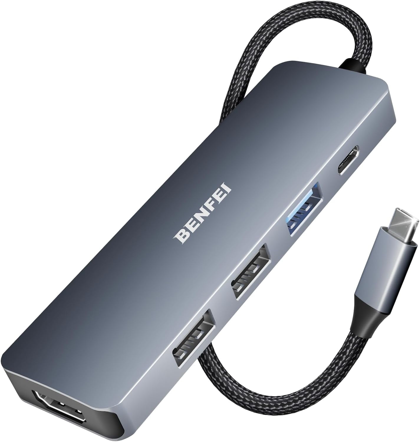 Benfei 5-in-1 USB-C Hub with 4K HDMI and 100W Power Delivery photo 1