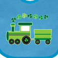 thumbnail image 4 of Inktastic St Patricks Irish Shamrock Train Boys or Girls Baby Bib, 4 of 4