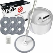VENETIO iMOP Spin Mop, Innovative Bucket Water Filtration System (6 Pad)
