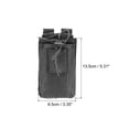 thumbnail image 2 of Funda Protectora de Radio Negra Uxcell para Walkie Talkie, Soporte de Nailon, Bolsa de Transporte, 2 of 7