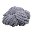 thumbnail image 2 of HOMYL Chunky Chenille Yarn Gauge 7 Giant Acrylic Fibers for Crochet DIY Crafts Bed Gray, 2 of 8