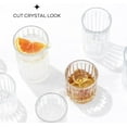 thumbnail image 4 of JoyJolt Alina Clear Ribbed Glass Drinking Glass Set, Highball Glasses and Tumbler Glasses - Set of 8, 4 of 8