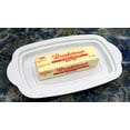 thumbnail image 5 of Dependable Industries White Plastic Rectangle Butter Dish with Lid BPA Free Holds Full Bar of Butter, 5 of 7